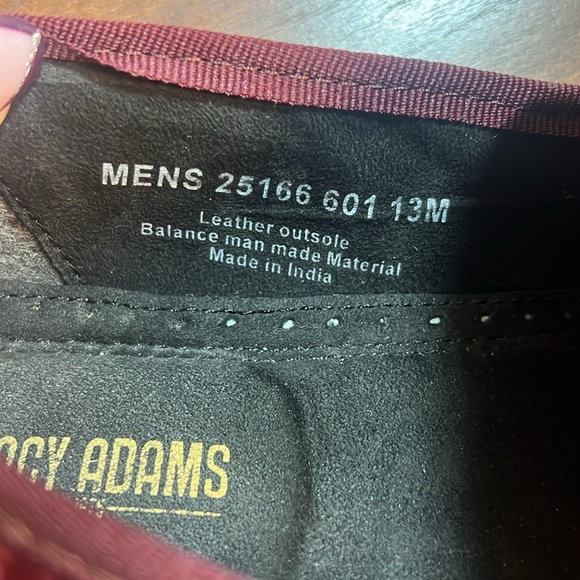 STACY ADAMS Men’s Burgundy Valet Loafers - Picture 5 of 5